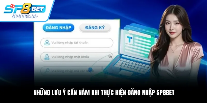 Những lưu ý cần nắm khi thực hiện đăng nhập SP8BET
